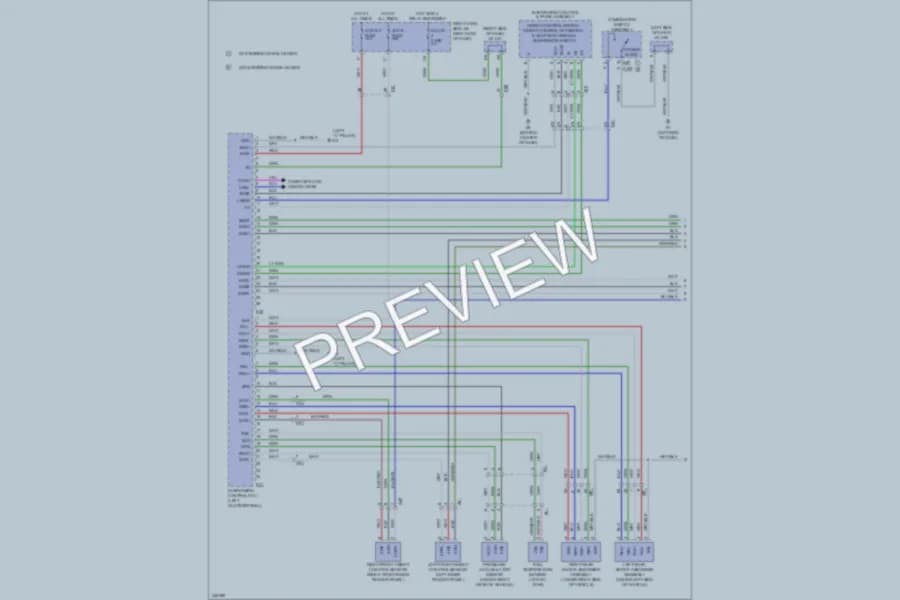 2011 Lexus LX570 Electronic Suspension wiring diagram preview