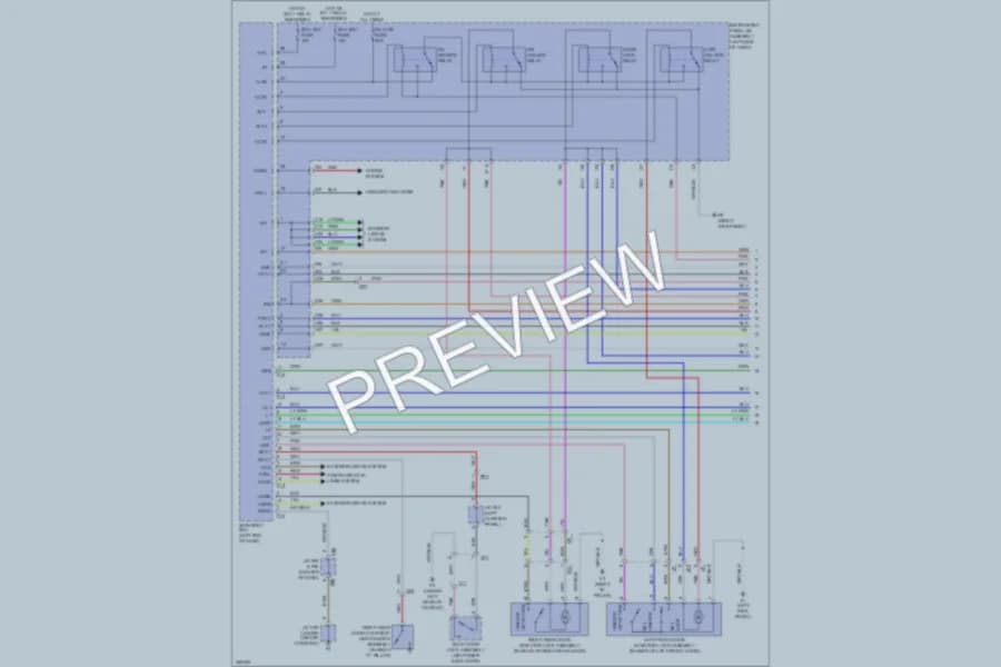 2011 Lexus RX350 Power Door Locks wiring diagram preview