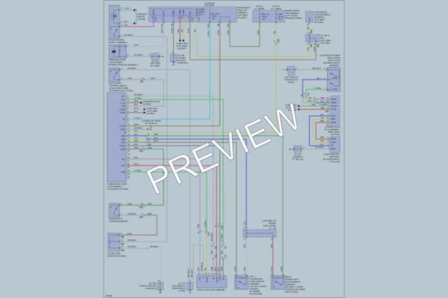2011 Lexus RX350 Trunk Tailgate Fuel Door wiring diagram preview