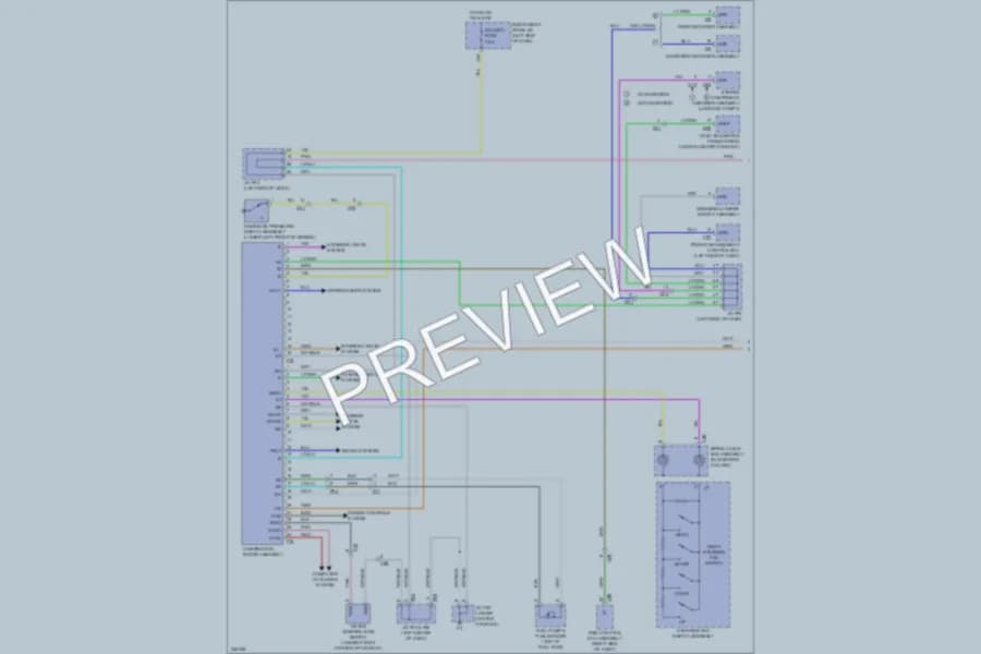 2011 Lexus RX450h Instrument Cluster wiring diagram preview