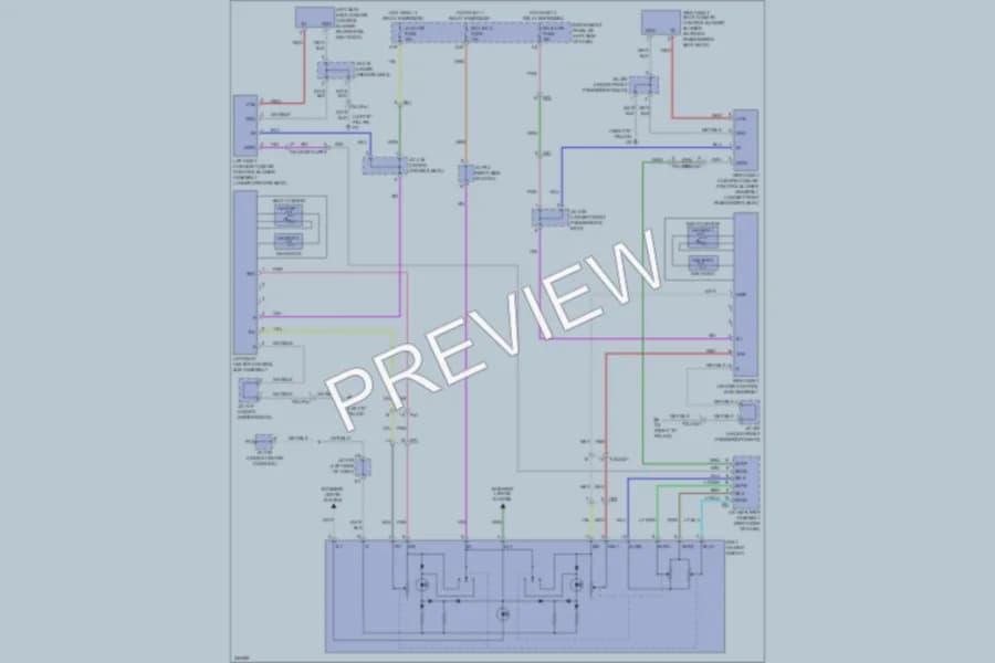 2011 Lexus RX450h Power Seats wiring diagram preview