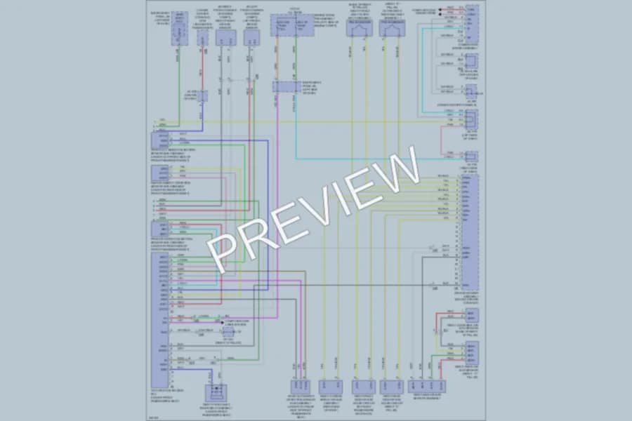 2011 Lexus RX450h Supplemental Restraints wiring diagram preview