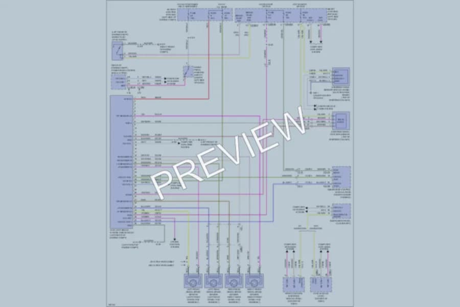 2011 Lincoln MKS Anti Lock Brakes wiring diagram preview