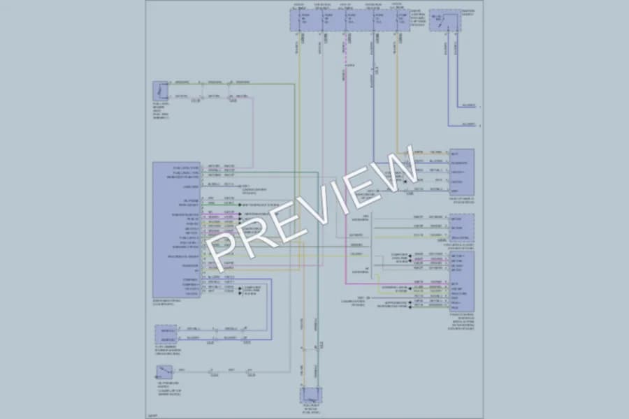 2011 Lincoln MKS Instrument Cluster wiring diagram preview