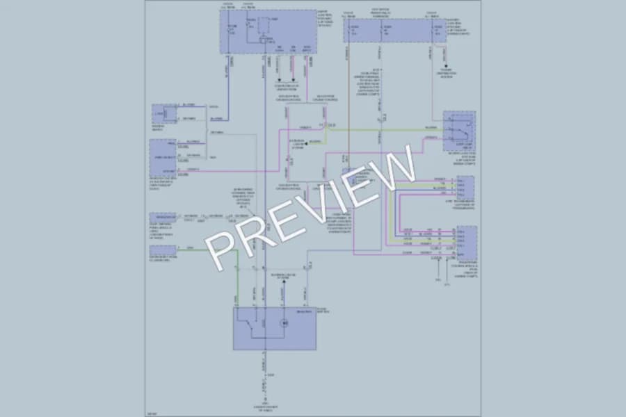 2011 Lincoln MKS Shift Interlock wiring diagram preview