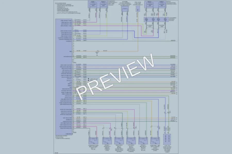 2011 Lincoln MKS Supplemental Restraints wiring diagram preview