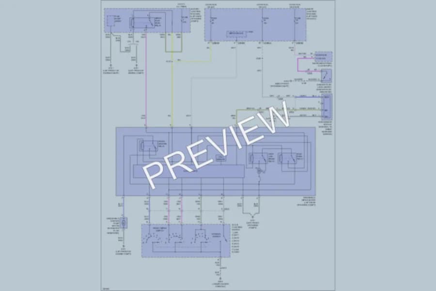 2011 Lincoln MKS Wiper Washer wiring diagram preview