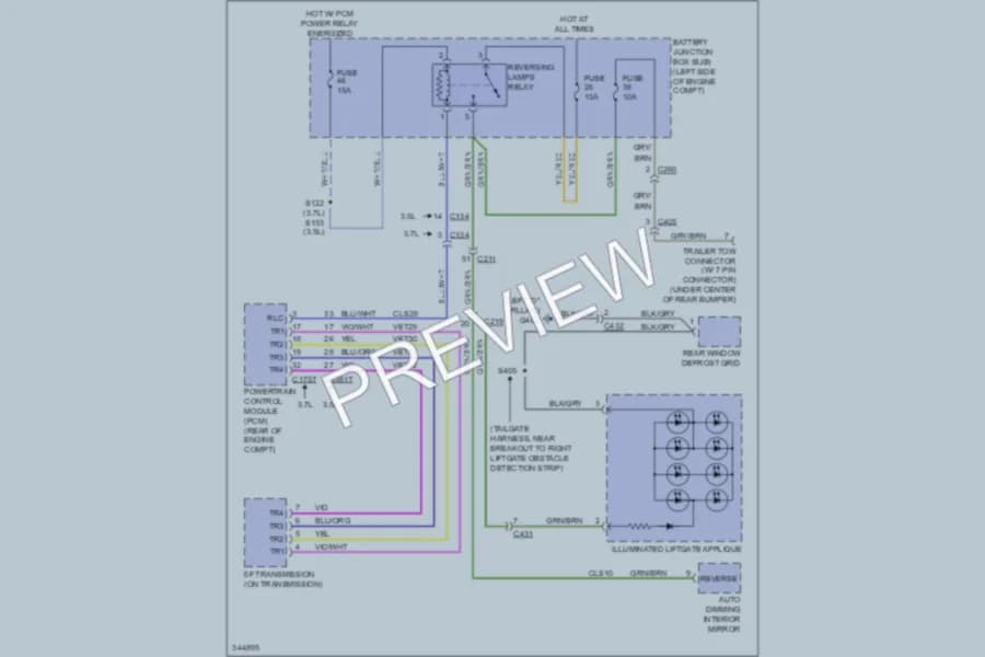 2011 Lincoln MKT Exterior Lights wiring diagram preview