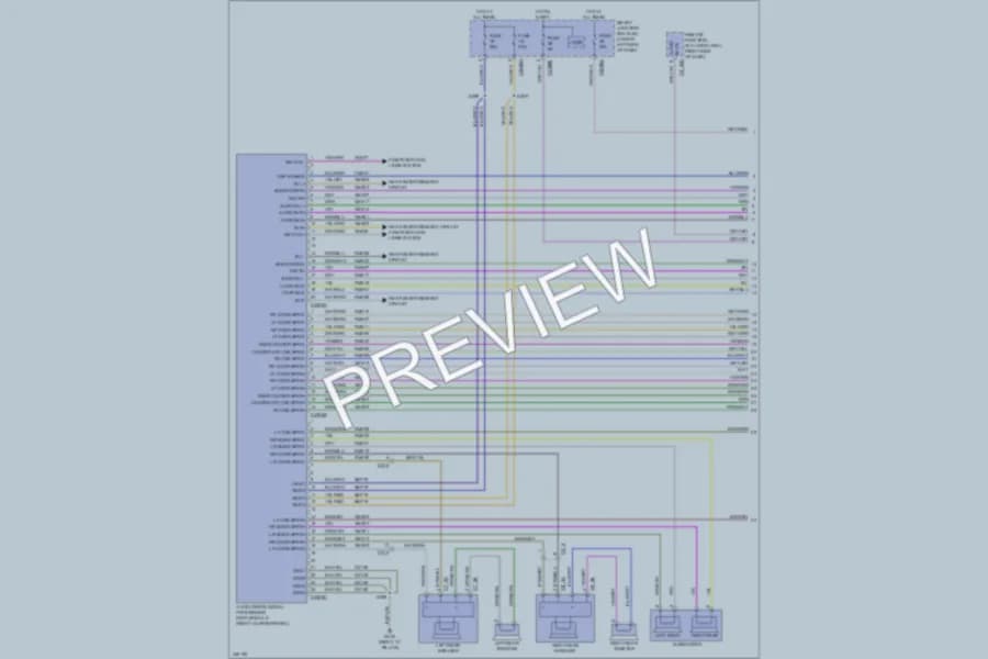 2011 Lincoln MKT Navigation wiring diagram preview