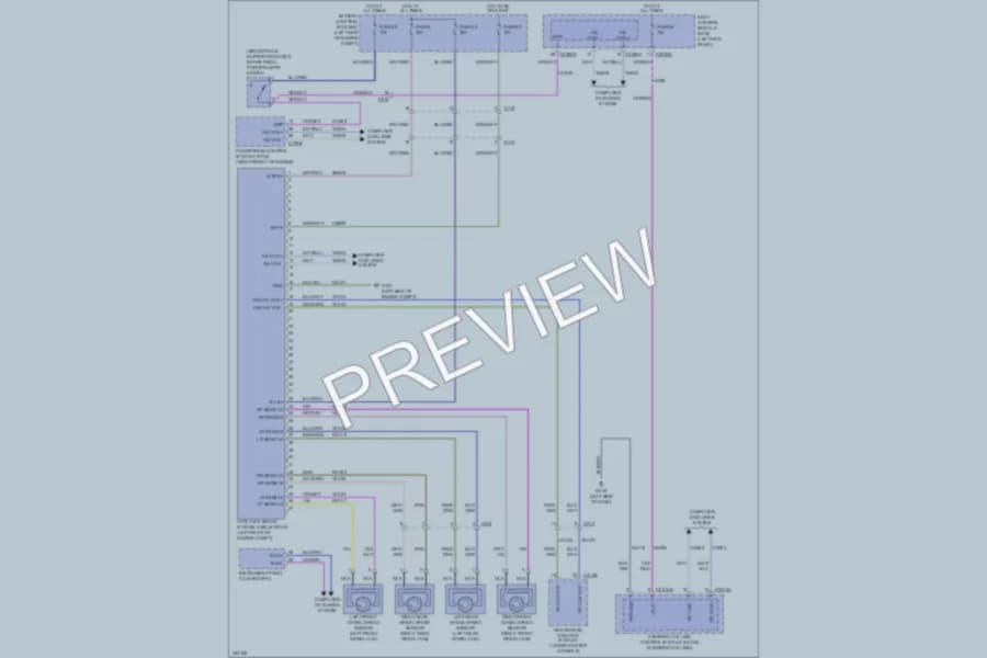 2011 Lincoln MKX Anti Lock Brakes wiring diagram preview