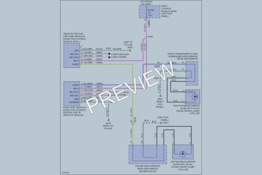 2011 Lincoln MKX Navigation wiring diagram preview