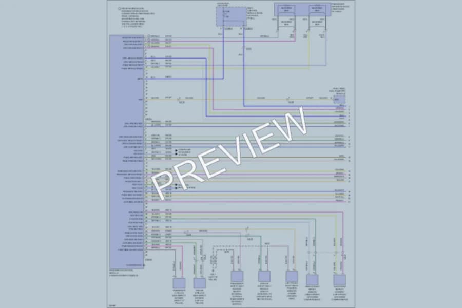 2011 Lincoln MKX Supplemental Restraints wiring diagram preview