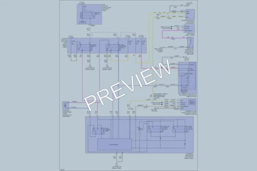 2011 Lincoln MKX Wiper Washer wiring diagram preview