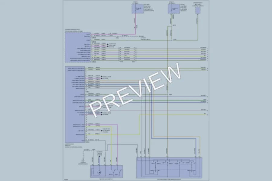 2011 Lincoln MKZ Memory Systems wiring diagram preview