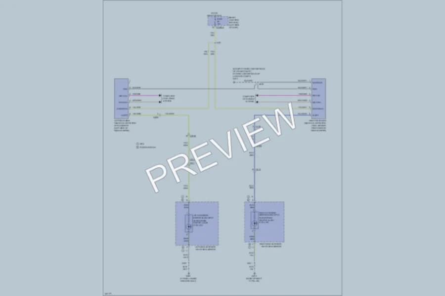 2011 Lincoln MKZ Navigation wiring diagram preview