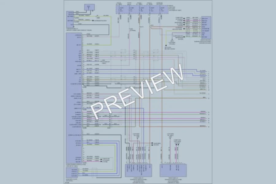 2011 Lincoln MKZ Radio wiring diagram preview