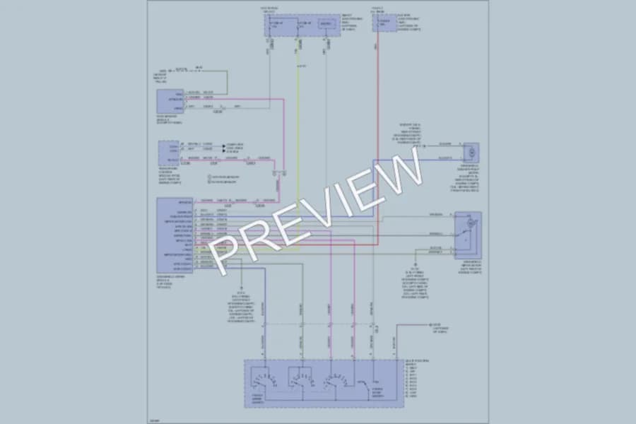 2011 Lincoln MKZ Wiper Washer wiring diagram preview