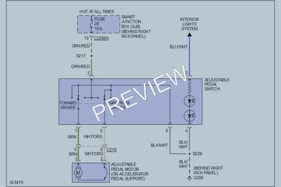 2011 Lincoln Navigator Power Seats wiring diagram preview