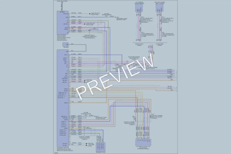 2011 Lincoln Navigator Radio wiring diagram preview