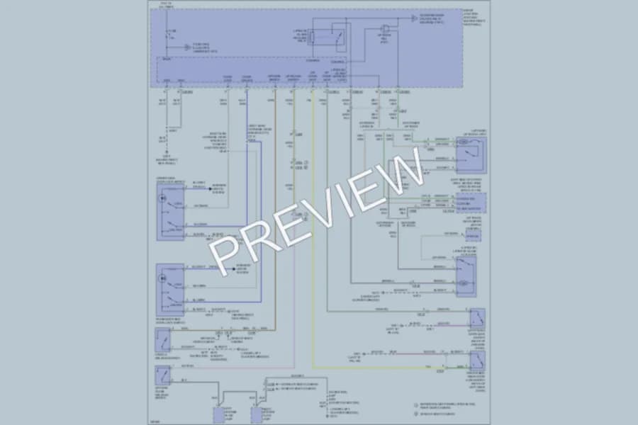 2011 Lincoln NavigatorL Power Door Locks wiring diagram preview