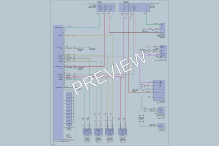2011 Lincoln TownCar Anti Lock Brakes wiring diagram preview
