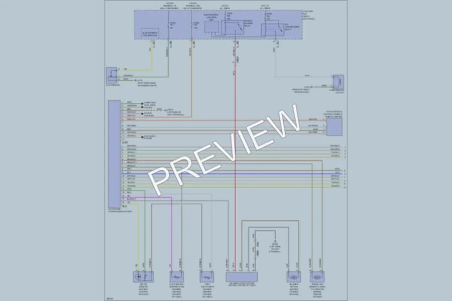 2011 MINI Cooper Air Conditioning wiring diagram preview