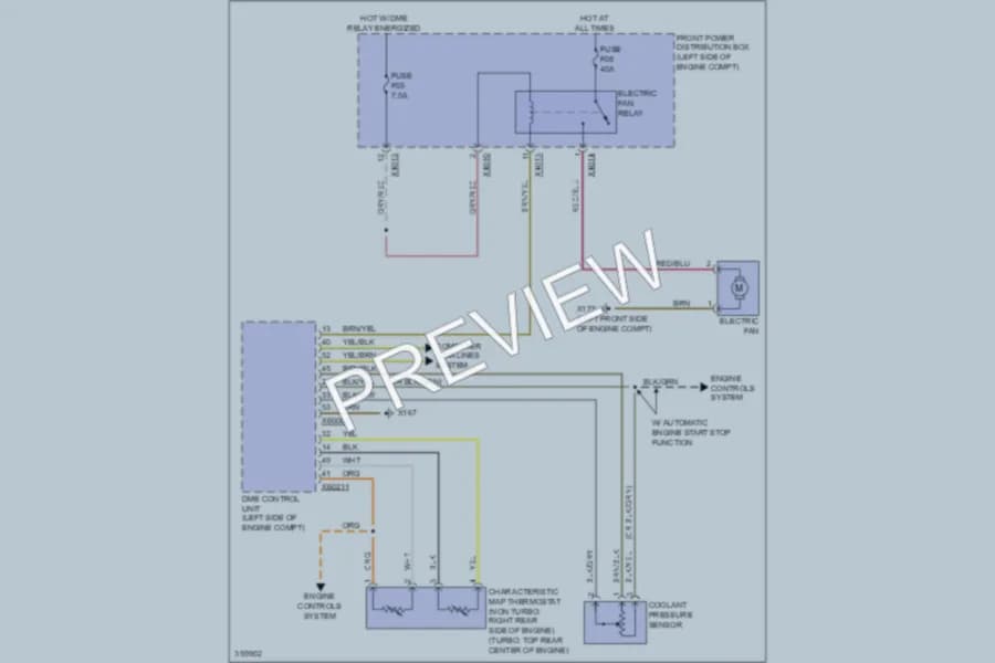 2011 MINI Cooper Cooling Fan wiring diagram preview
