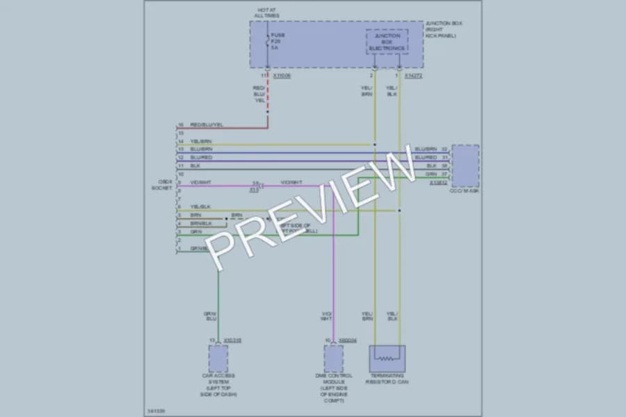 2011 MINI CooperCountryman Computer Data Lines wiring diagram preview