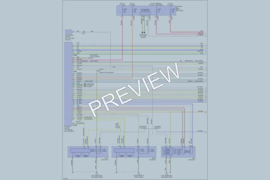 2011 MINI CooperCountryman Headlights wiring diagram preview