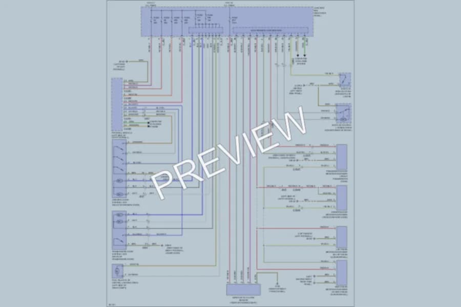 2011 MINI CooperCountryman Power Door Locks wiring diagram preview