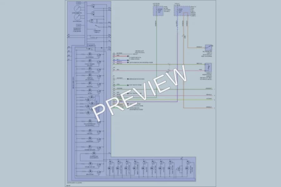 2011 Mazda 2 Instrument Cluster wiring diagram preview