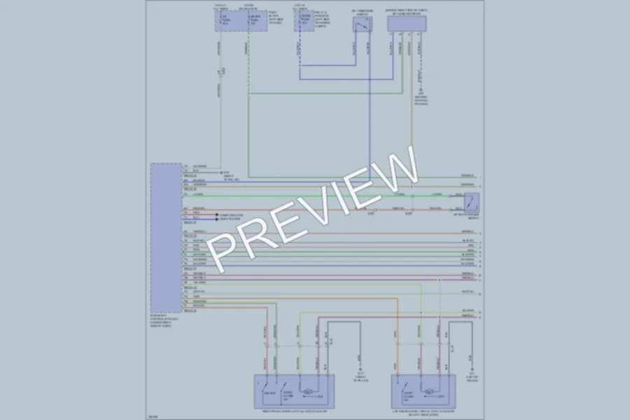2011 Mazda 2 Power Door Locks wiring diagram preview
