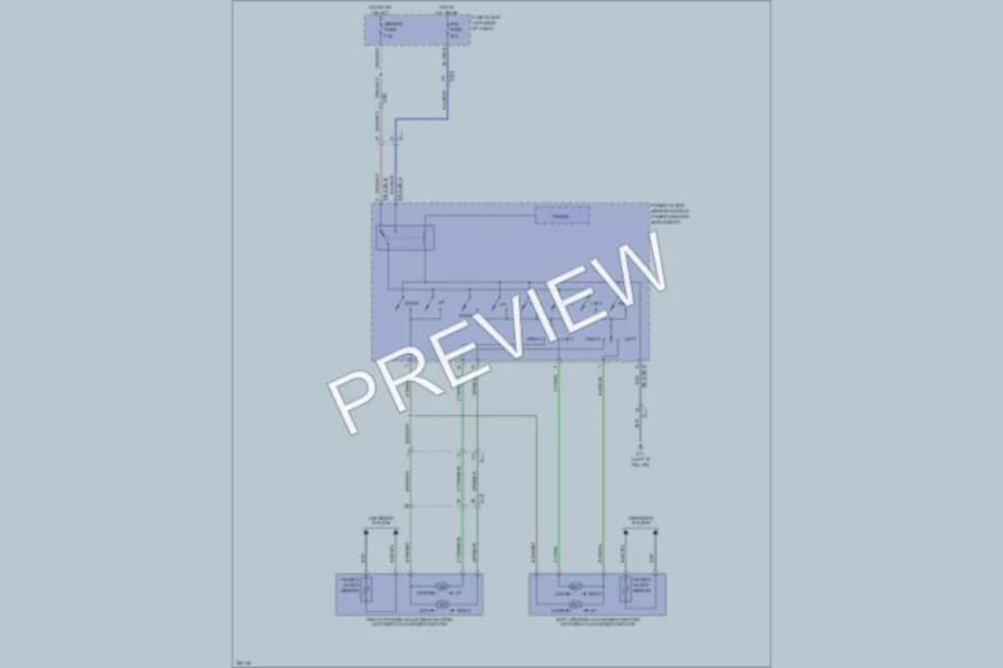 2011 Mazda 2 Power Mirrors wiring diagram preview