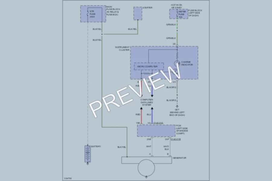 2011 Mazda 2 Starting Charging wiring diagram preview