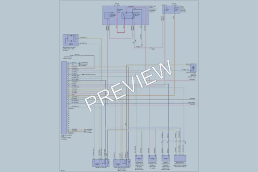 2011 Mazda CX7 Air Conditioning wiring diagram preview