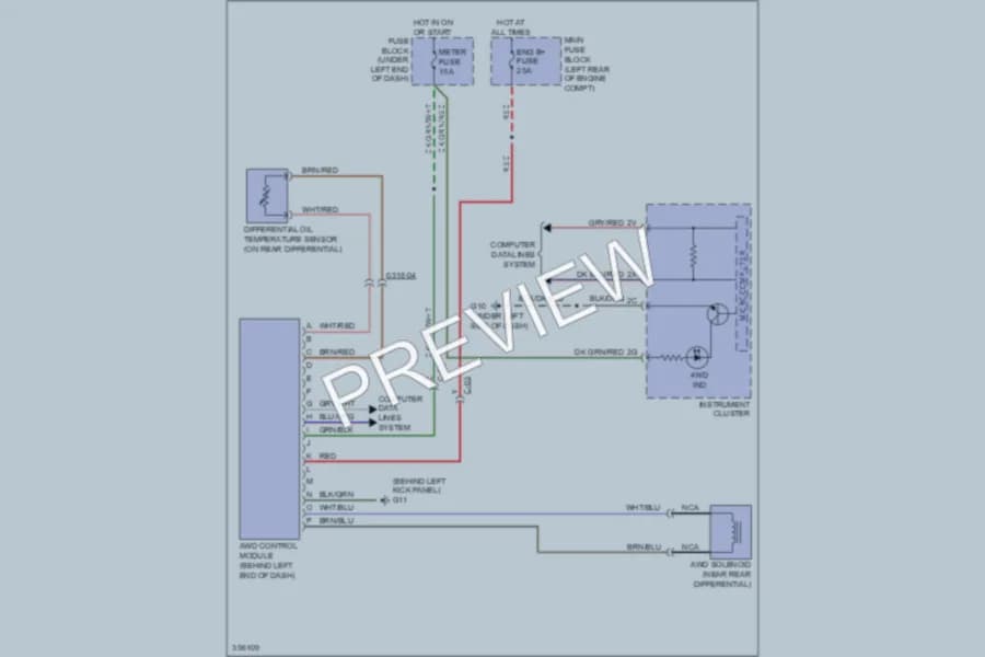 2011 Mazda CX7 Transmission wiring diagram preview