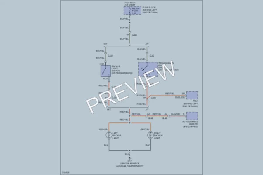2011 Mazda MX5Miata Exterior Lights wiring diagram preview