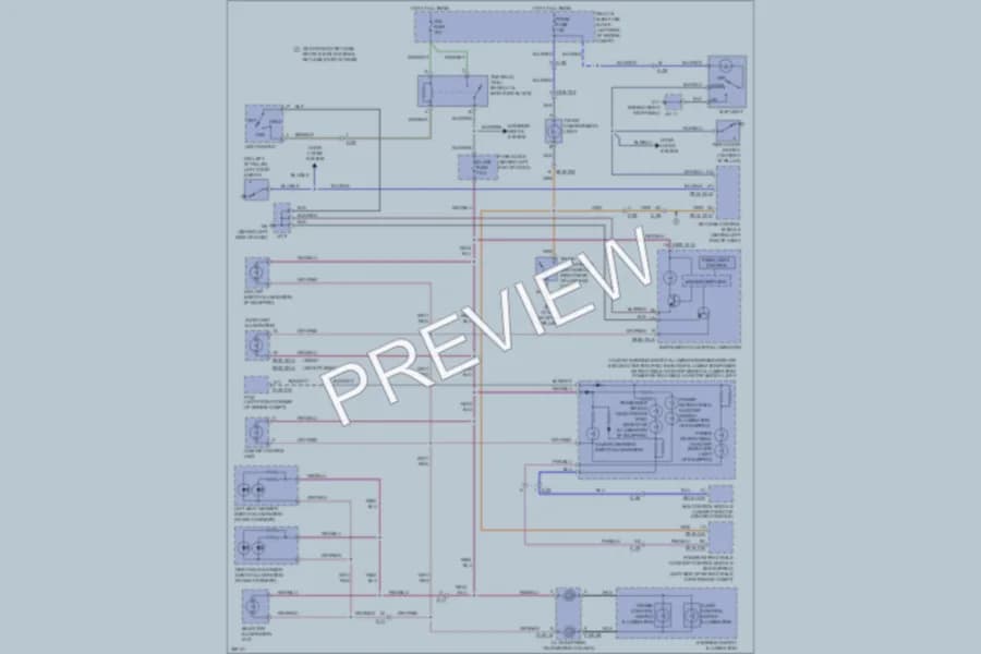 2011 Mazda MX5Miata Interior Lights wiring diagram preview