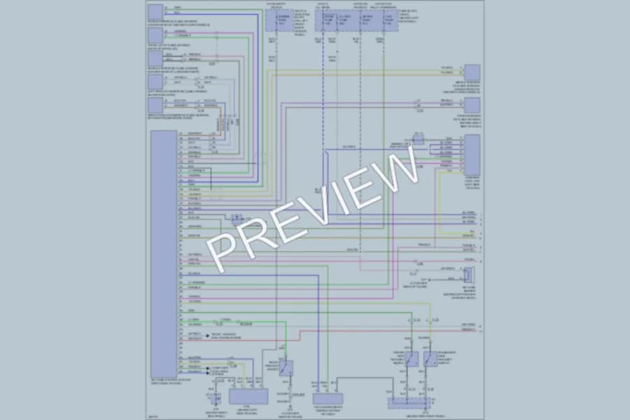 2011 Mazda RX8 Power Door Locks wiring diagram preview