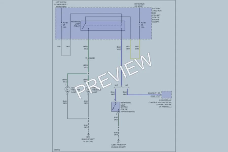 2011 Mazda Tribute Exterior Lights wiring diagram preview