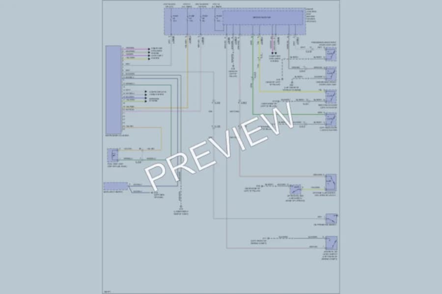 2011 Mazda Tribute Instrument Cluster wiring diagram preview