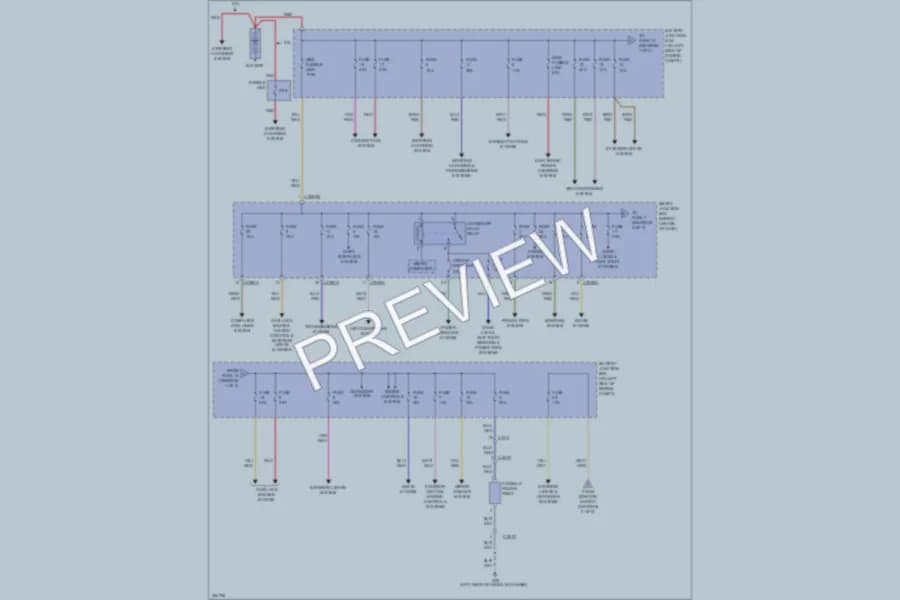 2011 Mazda Tribute Power Distribution wiring diagram preview
