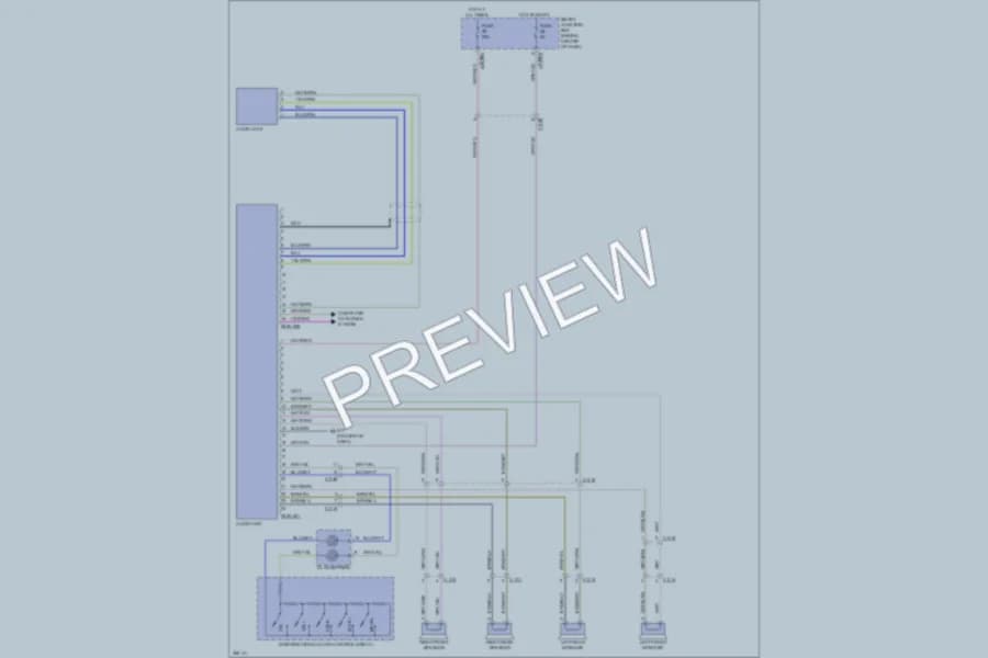 2011 Mazda Tribute Radio wiring diagram preview