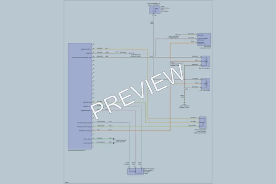 2011 MercedesBenz 3500Sprinter Headlights wiring diagram preview