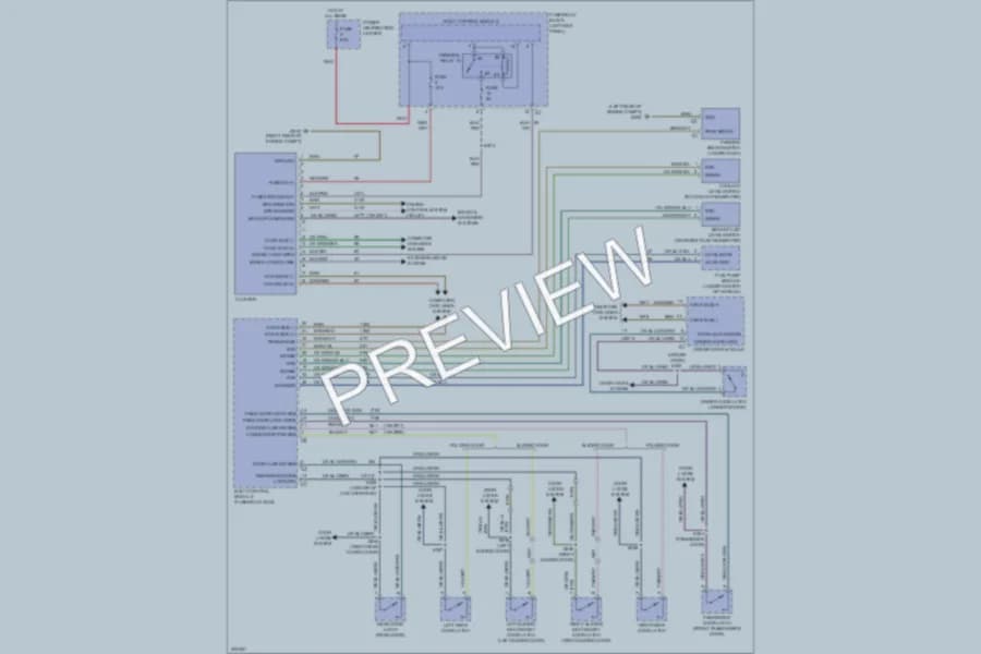 2011 MercedesBenz 3500Sprinter Instrument Cluster wiring diagram preview