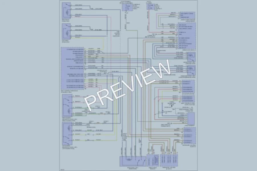 2011 MercedesBenz 3500Sprinter Power Door Locks wiring diagram preview