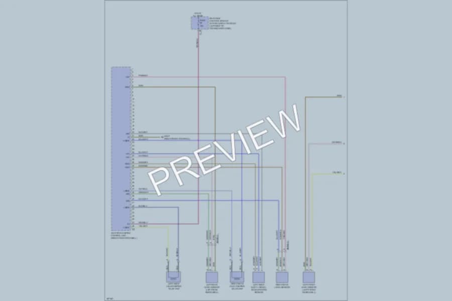 2011 MercedesBenz C300 Electronic Suspension wiring diagram preview