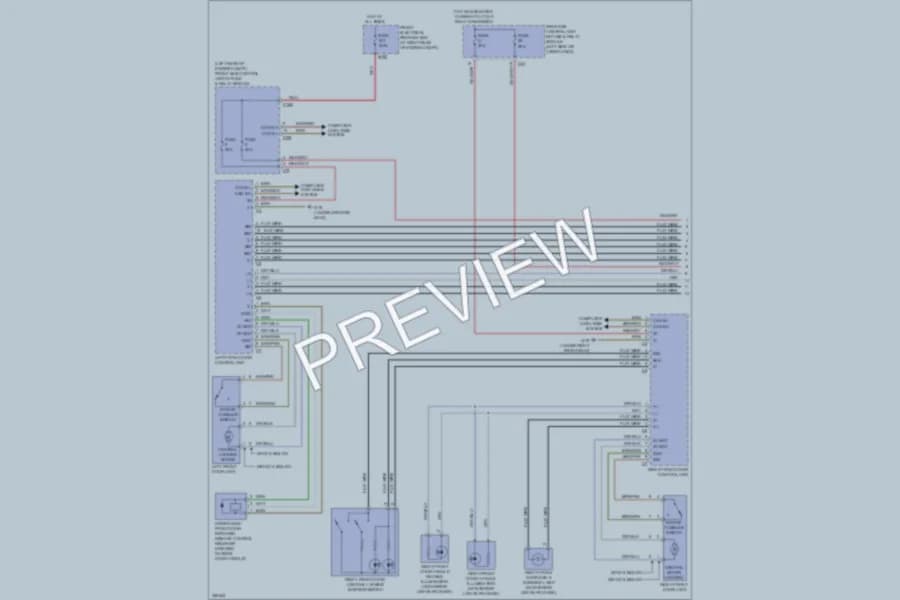 2011 MercedesBenz C300 Power Door Locks wiring diagram preview