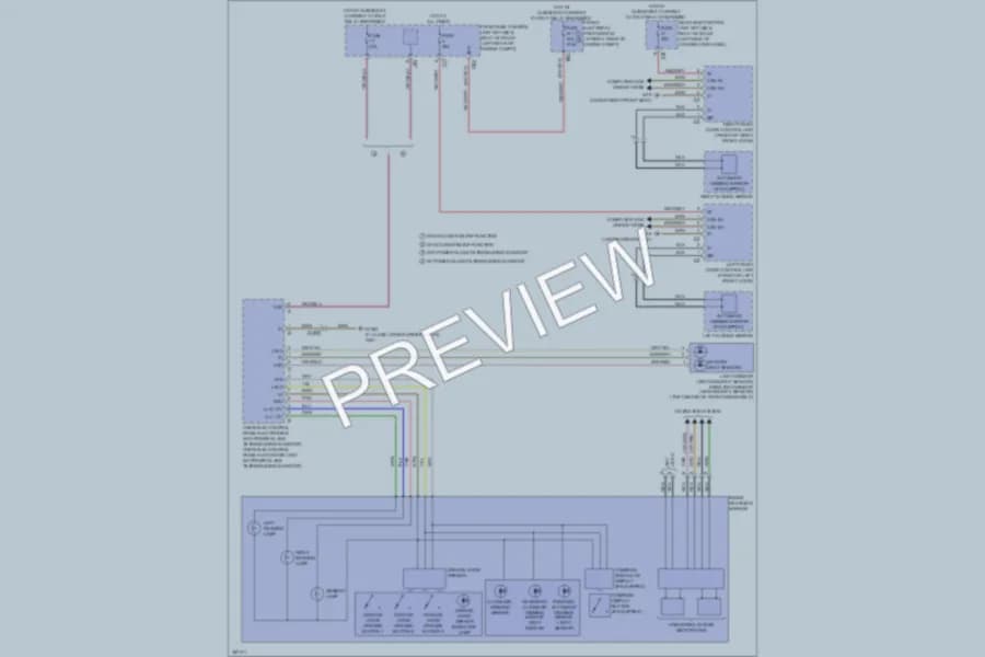 2011 MercedesBenz C300 Power Mirrors wiring diagram preview