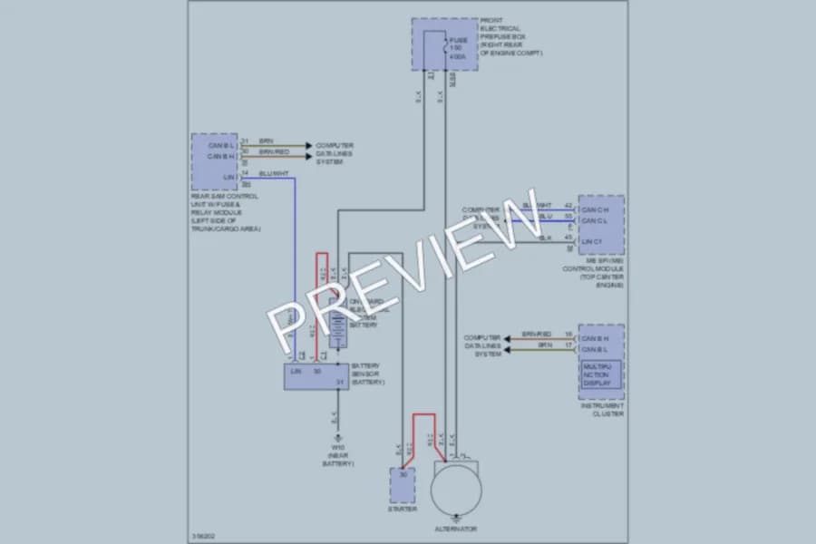 2011 MercedesBenz C350 Starting Charging wiring diagram preview